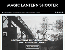 Tablet Screenshot of magiclanternshooter.com